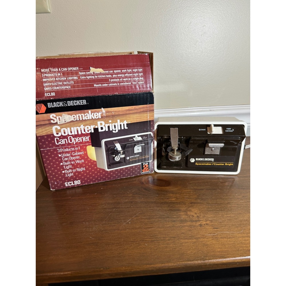 Black & Decker Spacemaker Counter Bright Can Opener Under Cabine
No mount